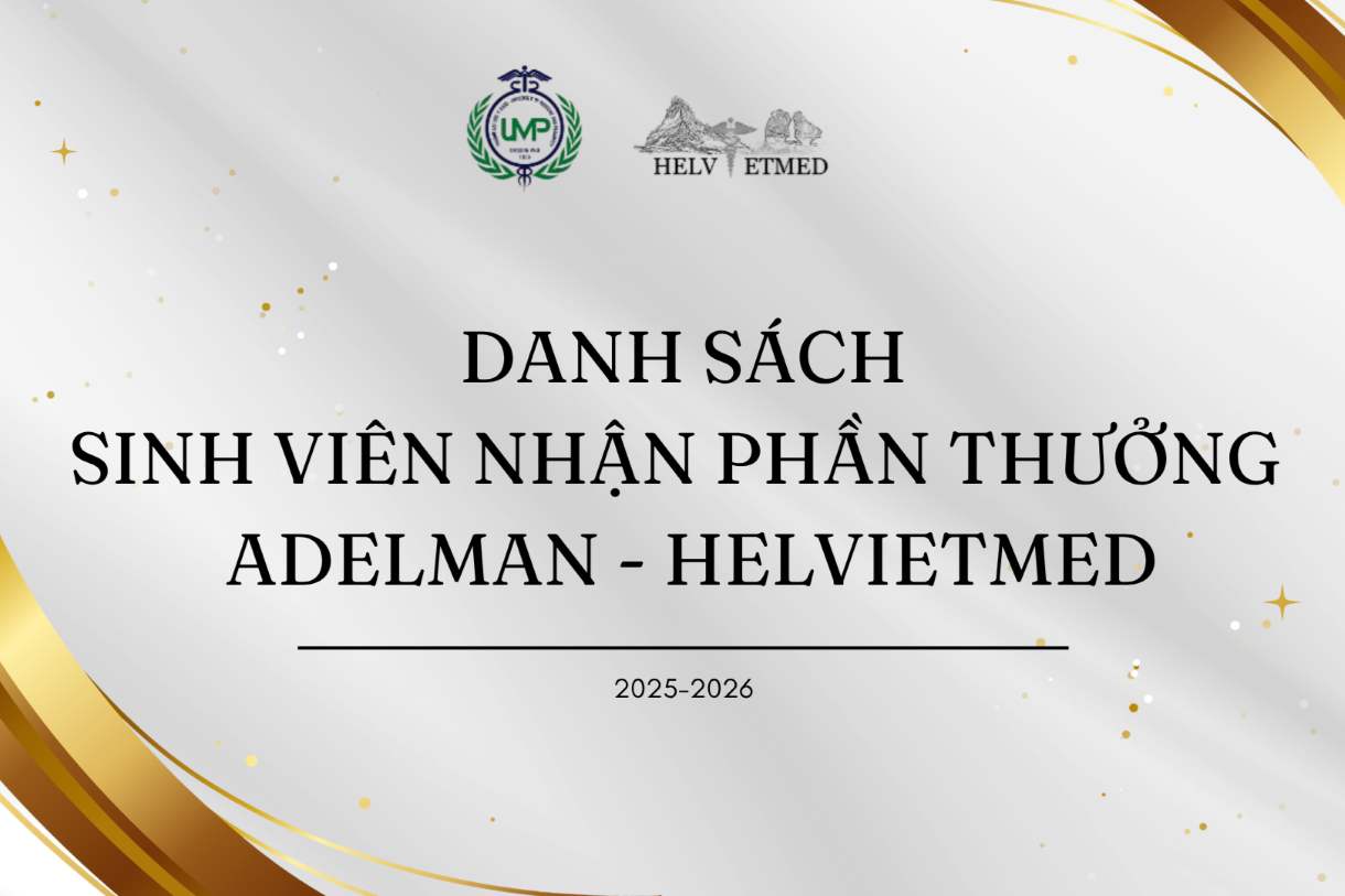 Khích lệ sinh viên y khoa xuất sắc với phần thưởng Adelman - Helvietmed năm học 2025-2026